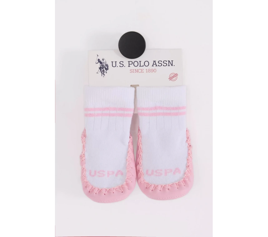 U.s. Polo Assn Çarık Çorap Usb2800 Beyaz-pembe