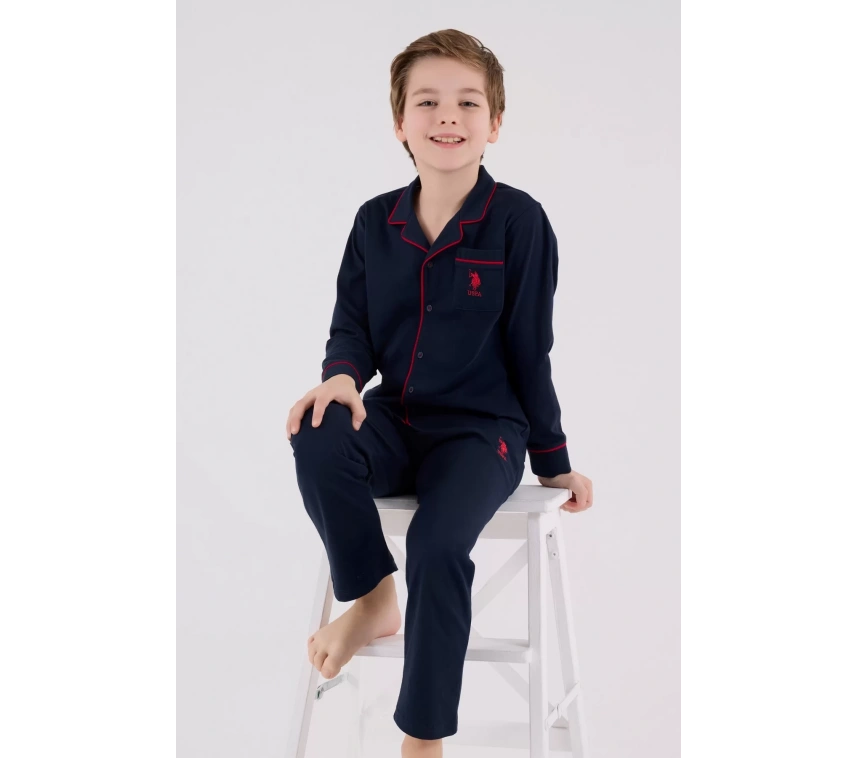 U.s. Polo Assn Gömlek Pijama Us2234-4 Lacivert