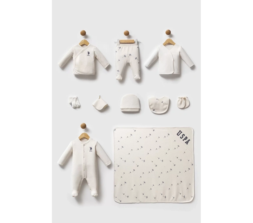 U.s. Polo Assn Hastane Cıkısı 10’lu Set Usb2602 Ekru