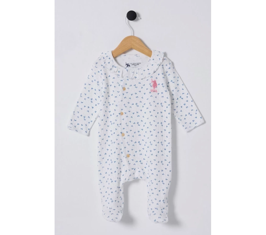 U.s Polo Bebek Tulum Usb2435 Beyaz-mavi