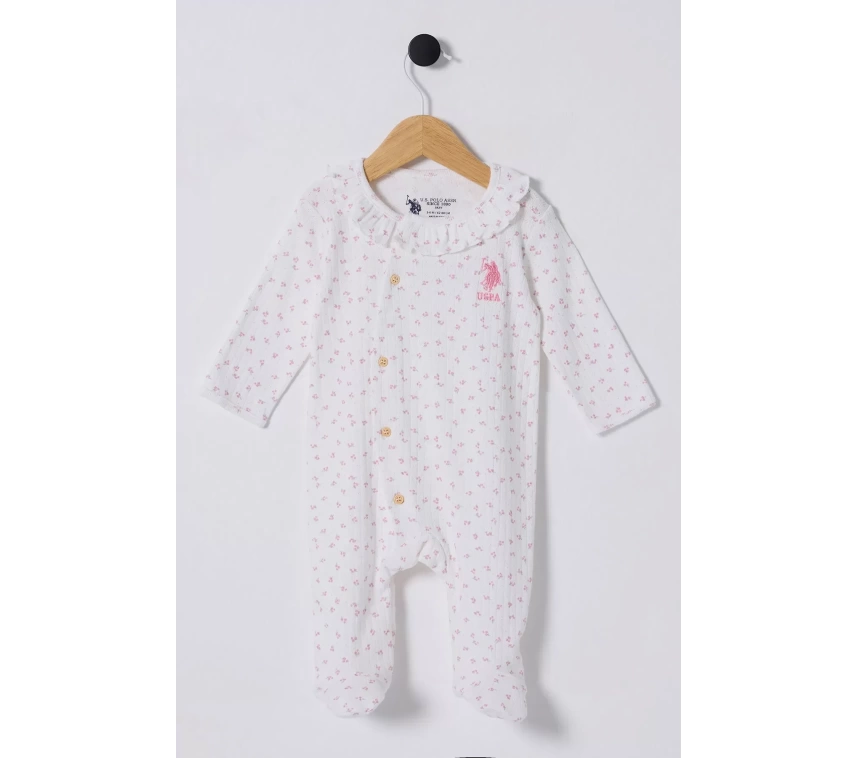 U.s Polo Bebek Tulum Usb2435 Beyaz-pembe