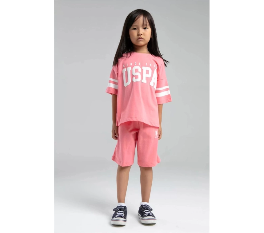 U.s Polo Bermuda Takım Us2091-4 Neon Pembe