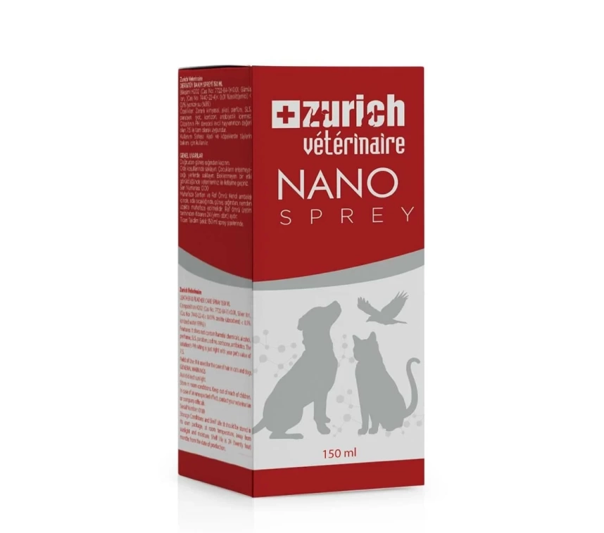 Veterinaire Nano Sprey Deri ve Yara Bakım Spreyi 150 ml