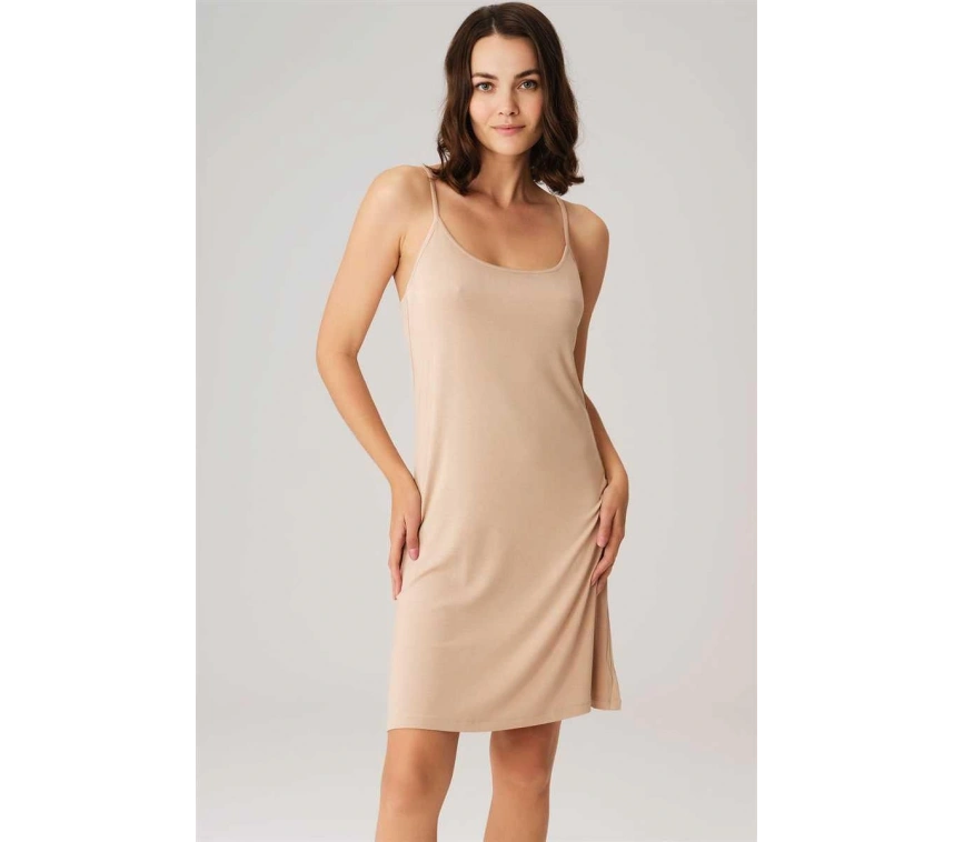 Viskon İnce Askılı Kombinezon