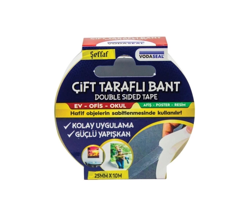 Vodaseal Çift Taraflı Filmik Bant 25 mm 10 Metre