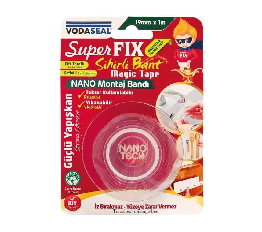 Vodaseal Süper Fix Sihirli Bant 19 mm 1 Metre