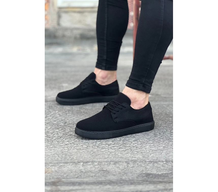 WG016 Kömür Triko Erkek Casual Ayakkabı