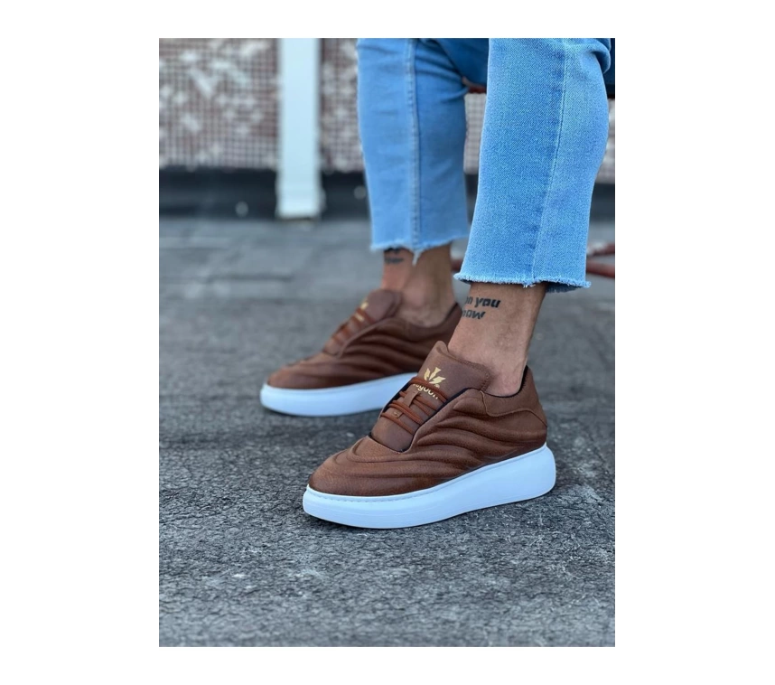 WG094 Taba Cilt Erkek Casual Ayakkabı