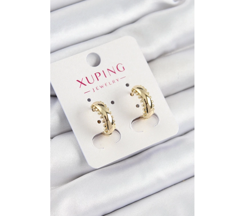 Xuping Çit Halka Model Gold Renk Kadın Küpe