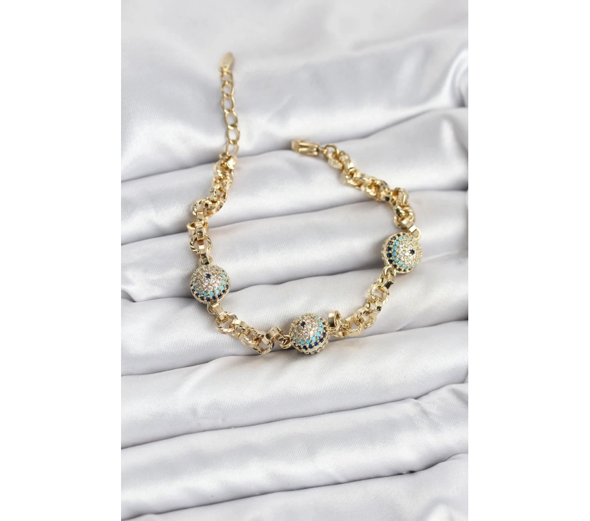 Xuping VIP Nazarlı Gold Renk Bileklik