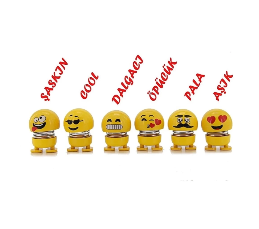 Zıp Zıp Kafalar Sevimli Kafa Sallayan Emojiler Çılgın Kafalar