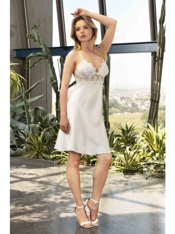 5491 Bayan Saten Gecelik