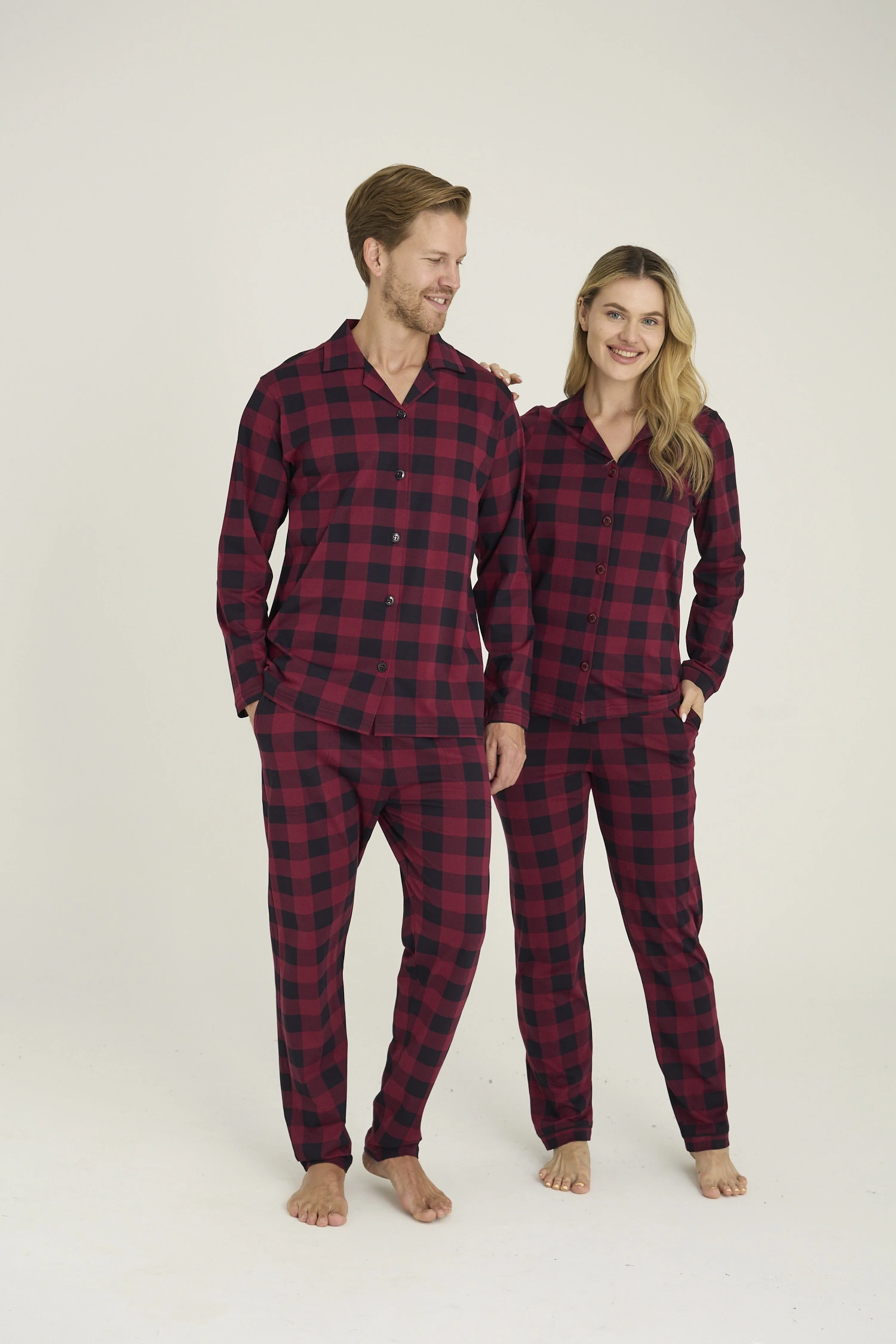 9209 Erkek Apaj Yaka Pijama Takım