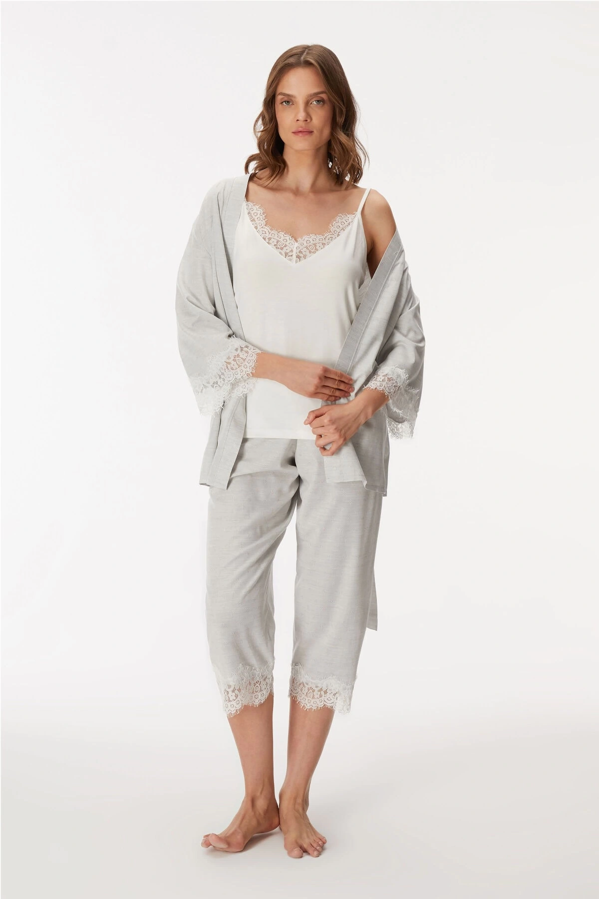 Anıl 11403 Bayan Sabahlık, Atlet Ve Pantolon Takım