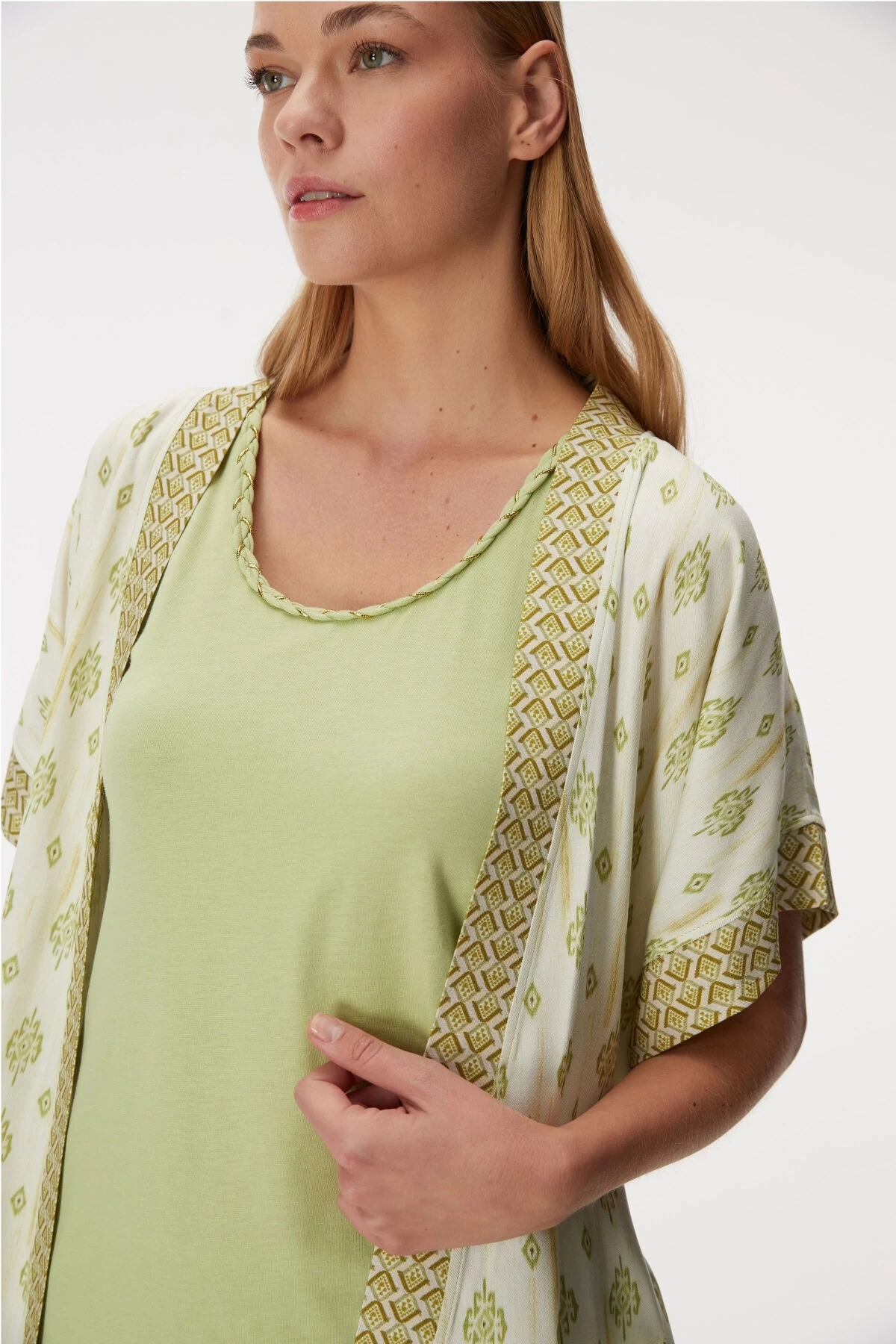 Anıl 11421 Kadın Sabahlık, Atlet Ve Pantolon Takım