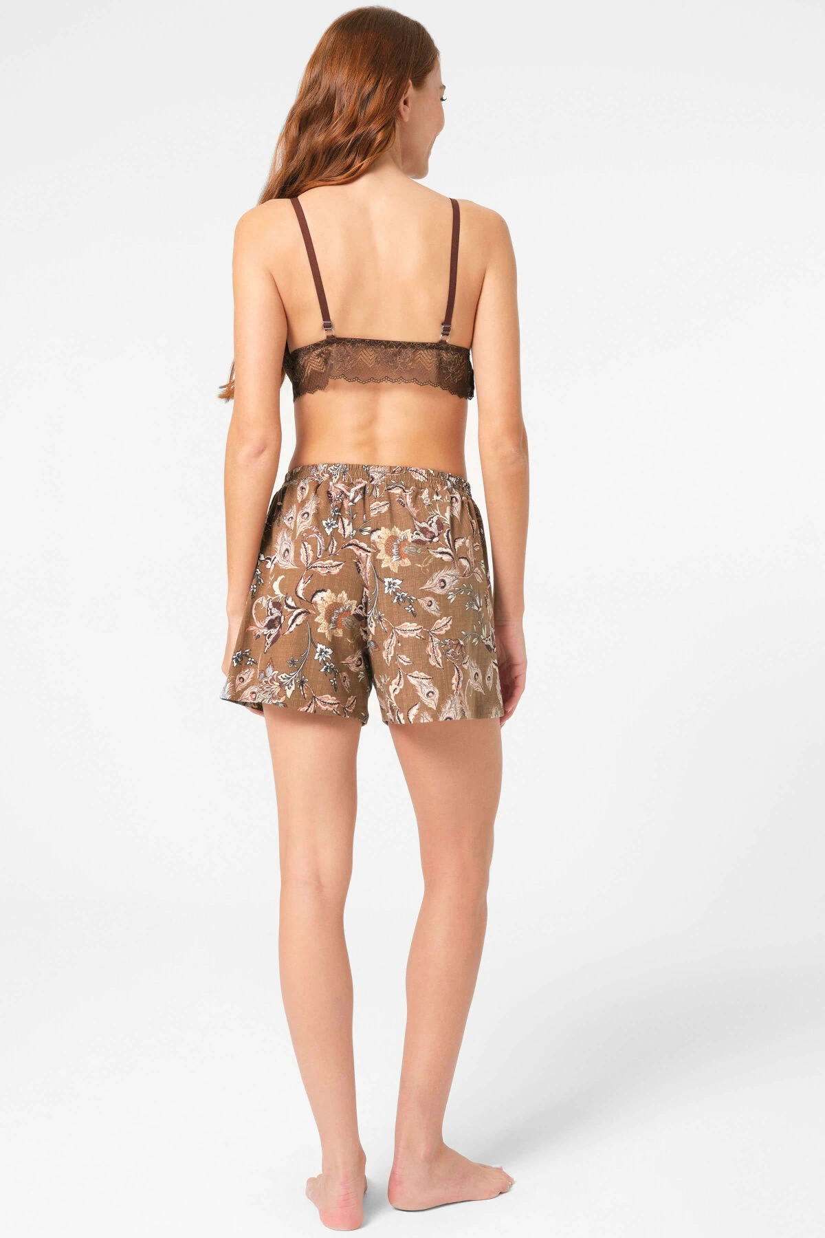 Anıl 5799 Bayan Sabahlık, Bralet Ve Şort Takım