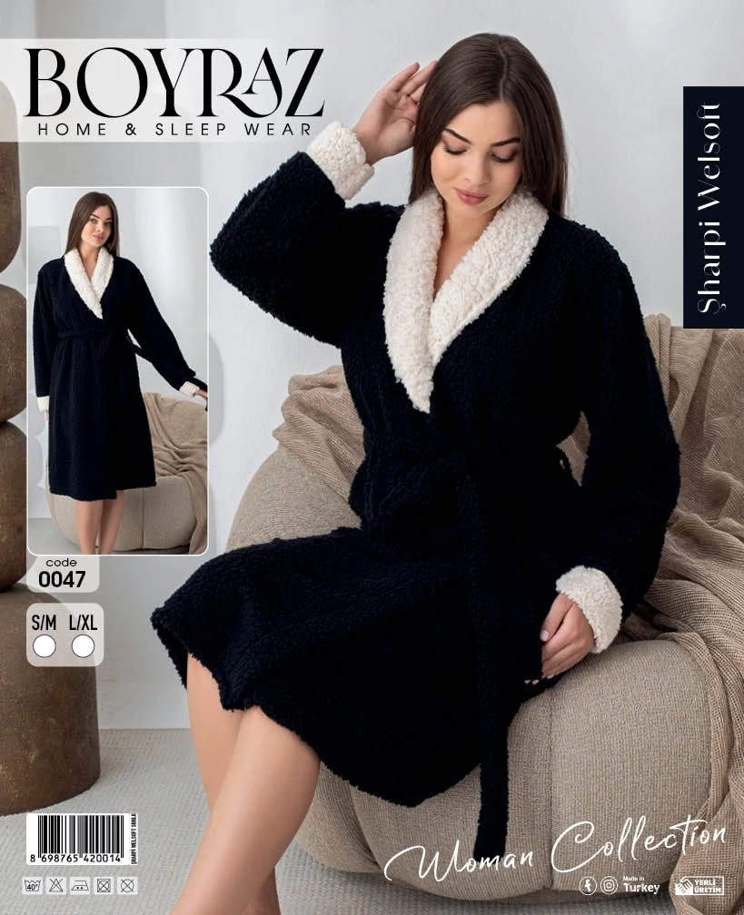 Boyraz 0047 Kadın Sharpi Welsolf Sabahlık