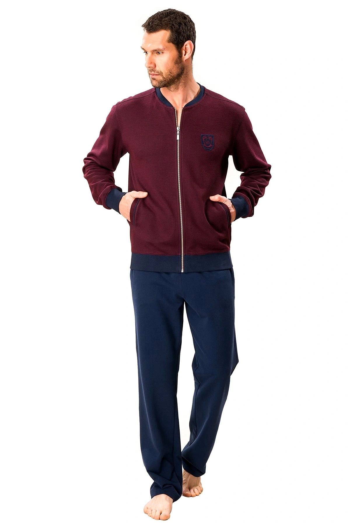 Ds Damat 01501 Waffle Erkek  Eşofman Takımı
