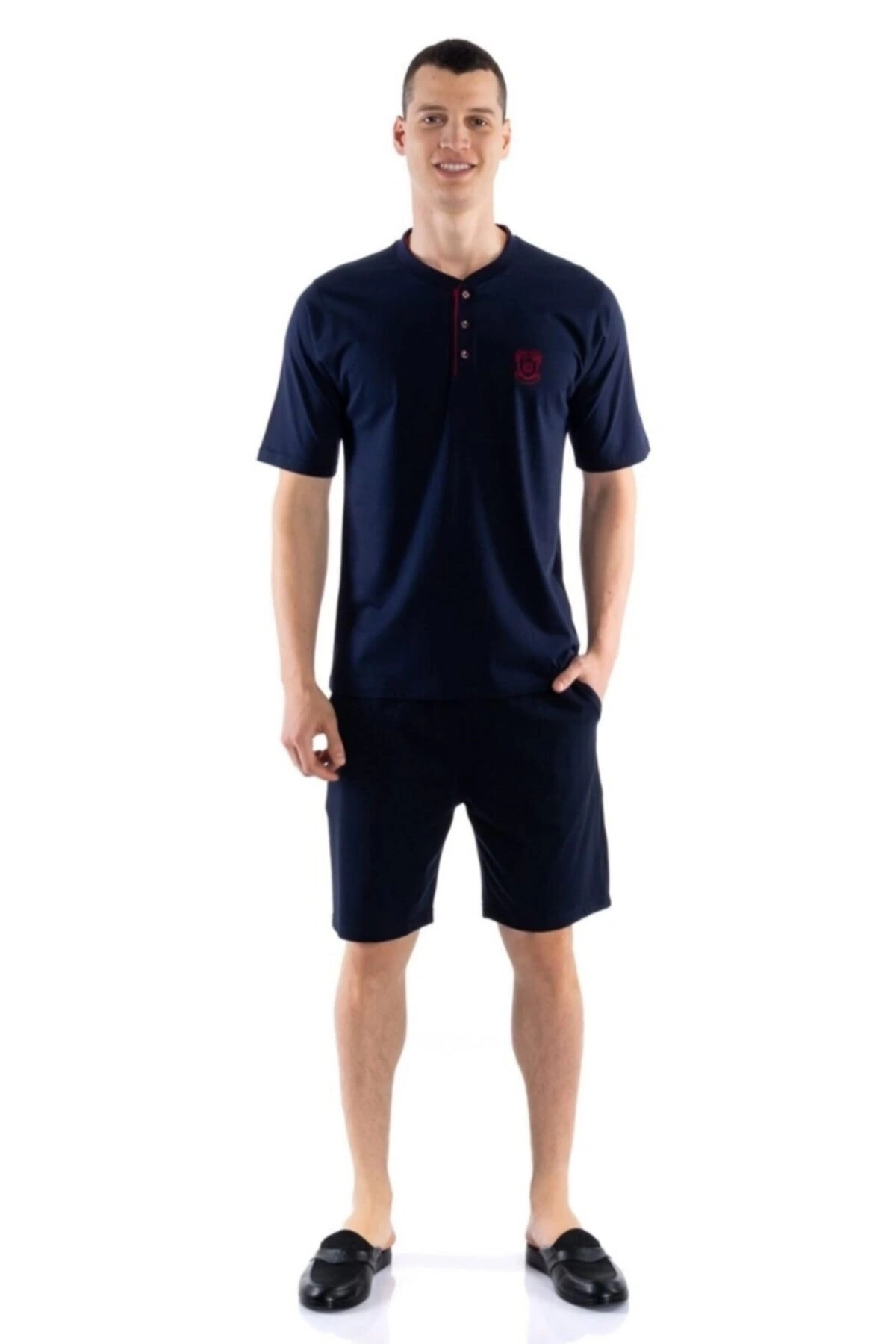 Ds Damat 02000 Kısa Kol 3lü Erkek  Pijama Takımı