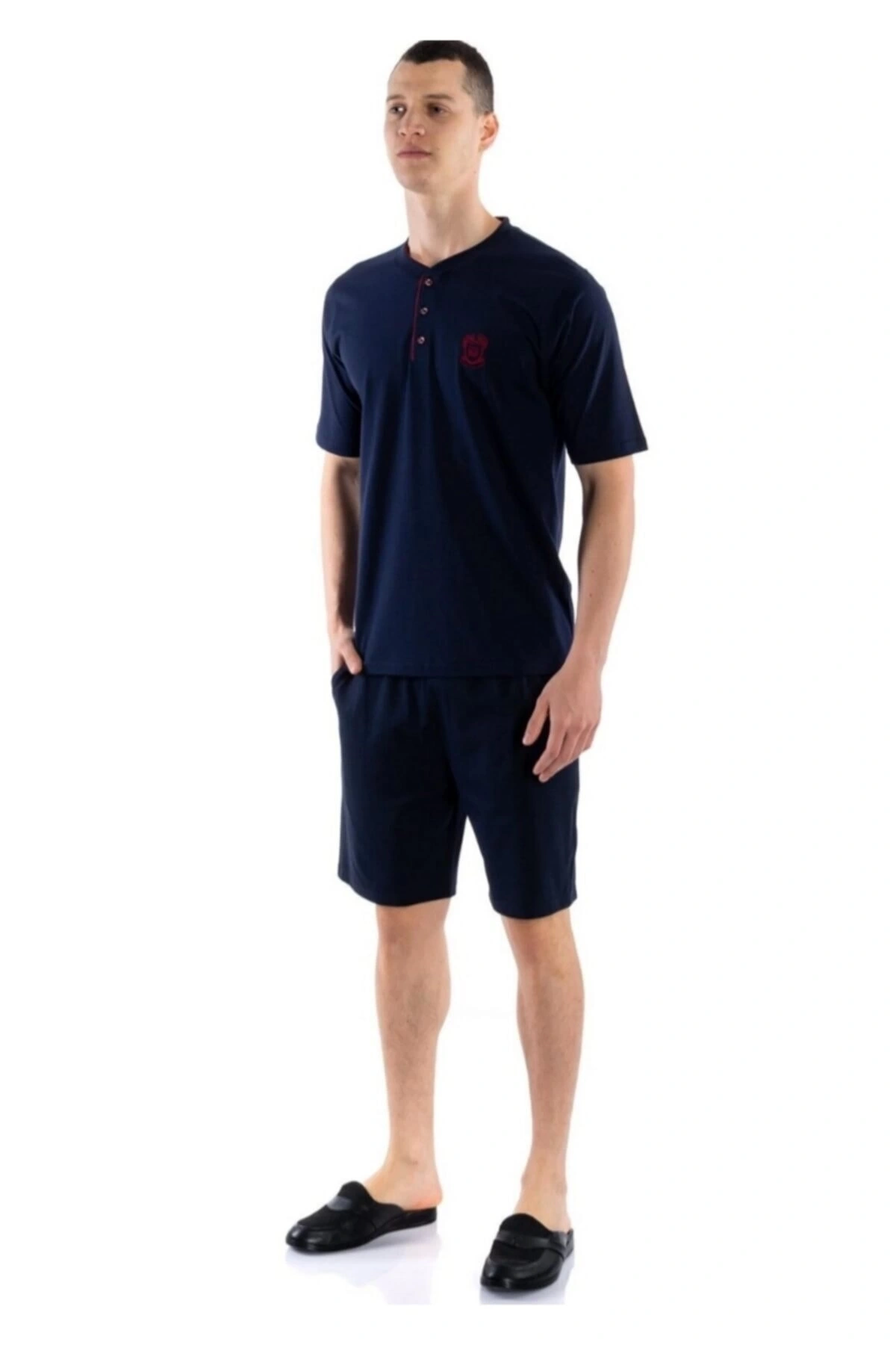 Ds Damat 02000 Kısa Kol 3lü Erkek  Pijama Takımı