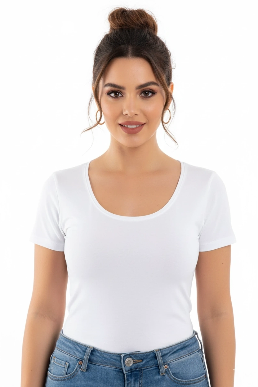 Dorya Açık Yaka Kısa Kol Atlet 1076