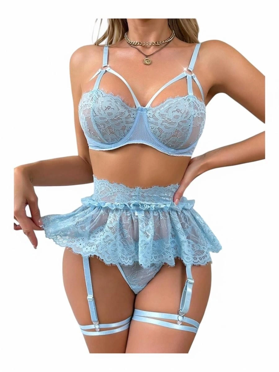 For Dreams 8493 Dantelli Jartiyer Takım
