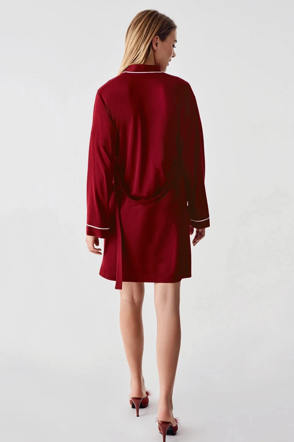 Freshness 324 Kadın 4lü Sabahlıklı Şorlu Pijama Takımı