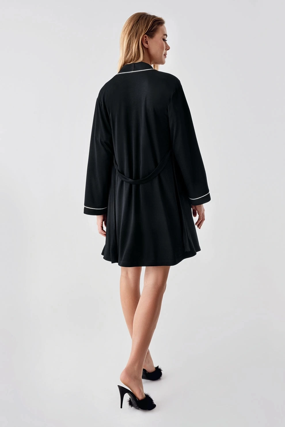 Freshness 324 Kadın 4lü Sabahlıklı Şorlu Pijama Takımı