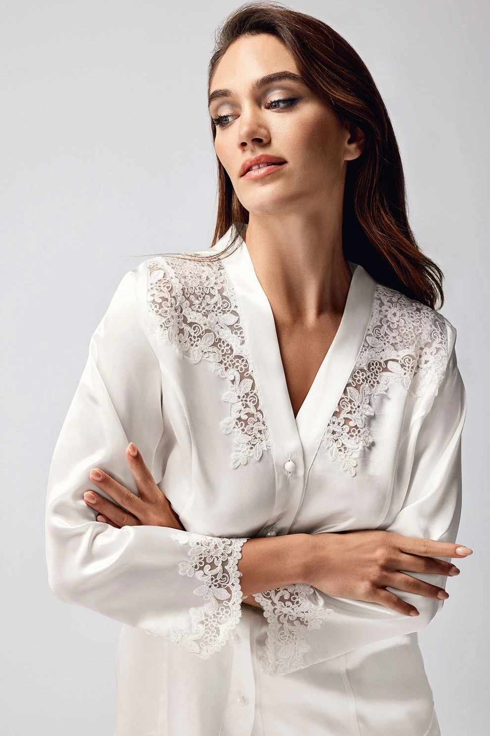 Freshness 9950-pt Saten Dantel Detaylı Pijama Takımı