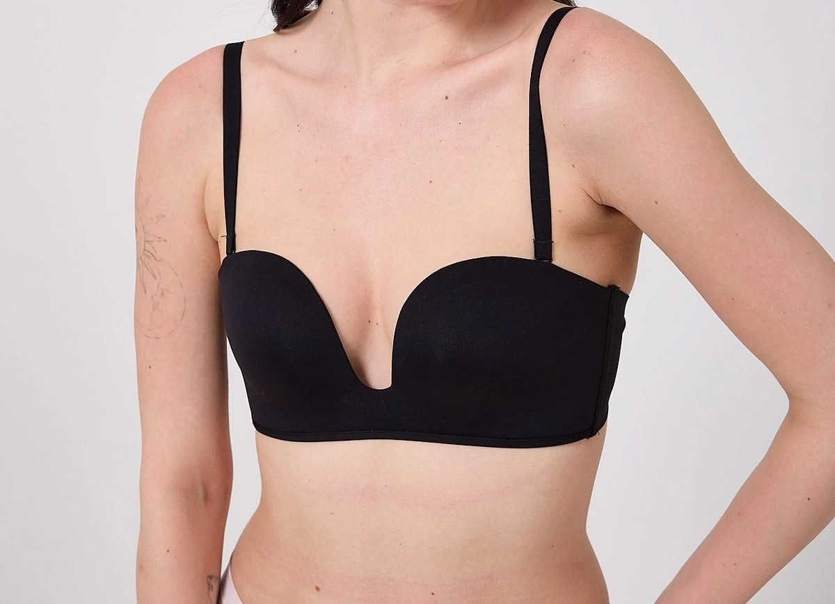 Freshness Msf05 Destekli V Dekolte Lazer Kesim Sütyen