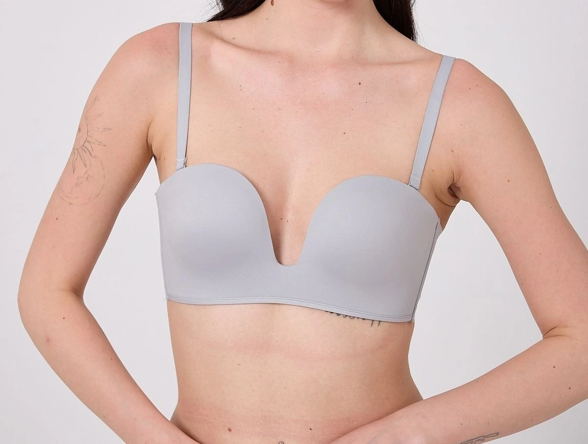 Freshness Msf05 Destekli V Dekolte Lazer Kesim Sütyen