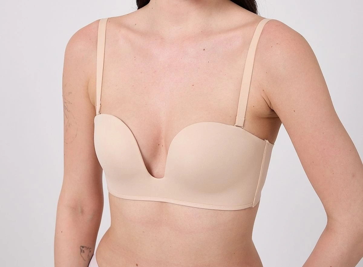 Freshness Msf05 Destekli V Dekolte Lazer Kesim Sütyen