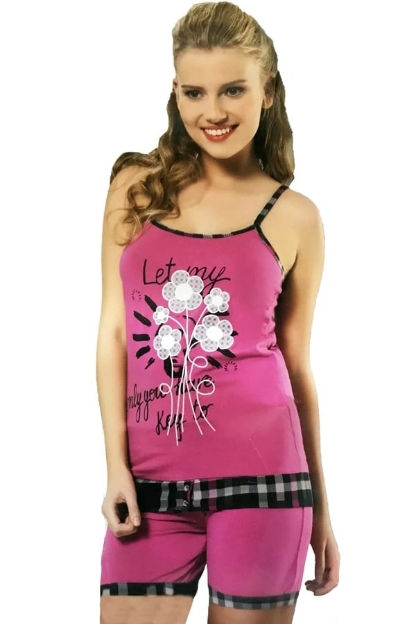 Hmd Kadın Baskılı Şort Takım 40014