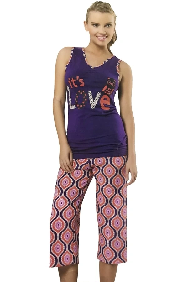 Hmd Kadın Kolsuz Kapri Takım 50010