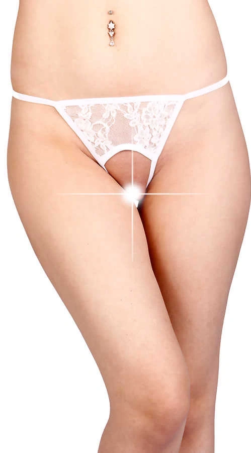 Lesca Beyaz Özel Bölgesi Açık Fantazi String Brf1163