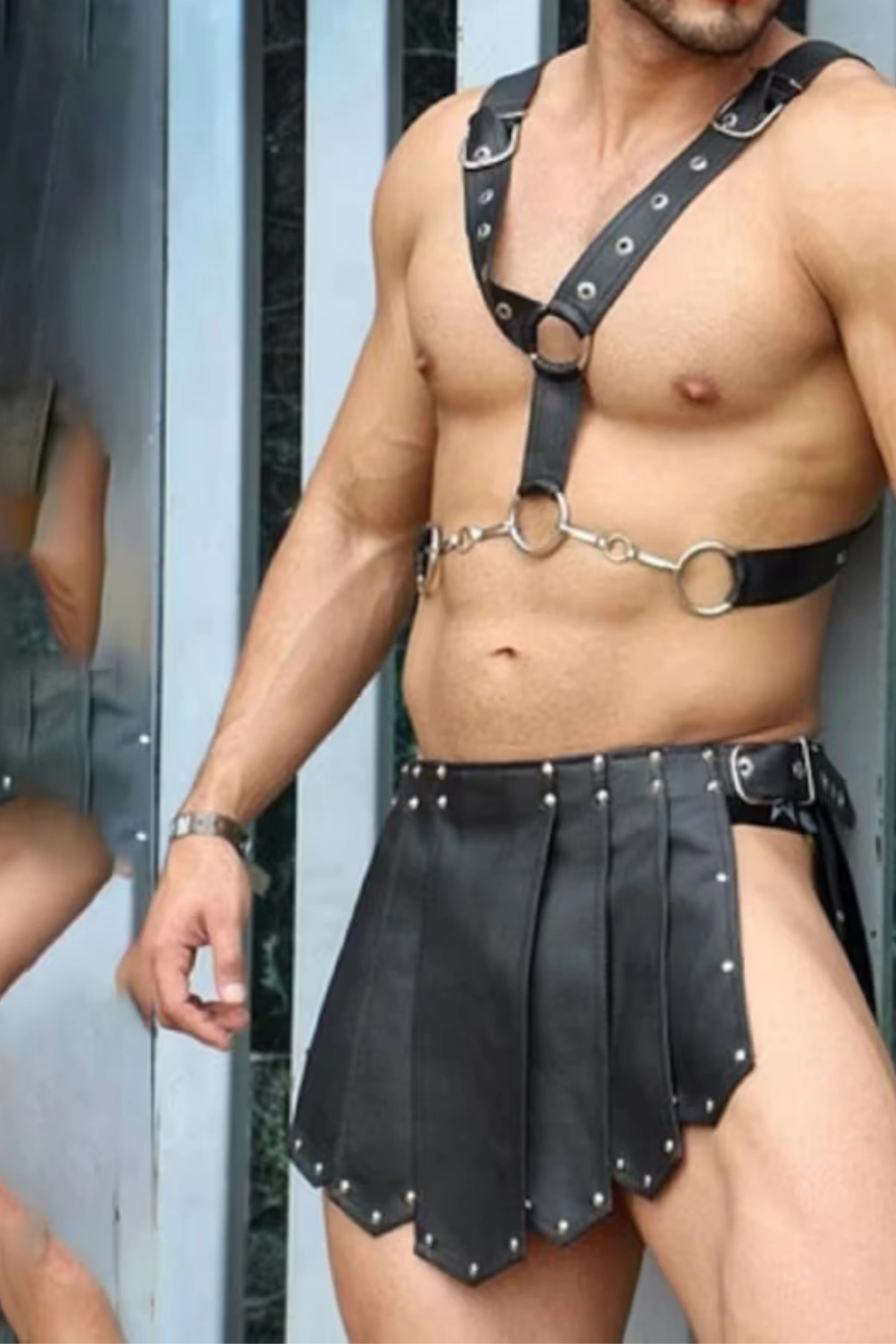 Lesca Erkek  Harness  Gladyatör