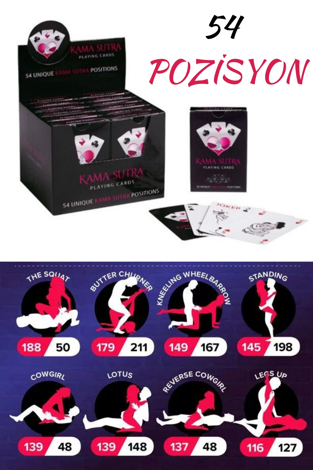 Lesca Kamasutra Kart Erotik Oyun Kartı
