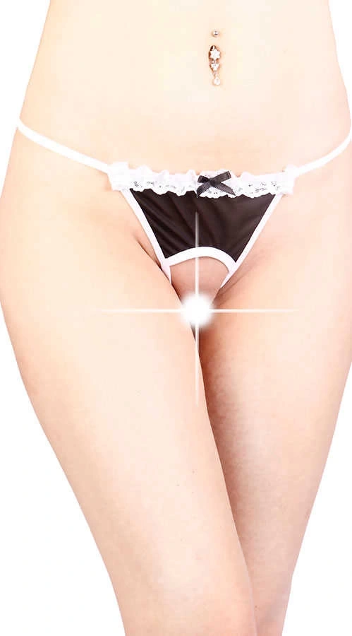 Lesca Özel Bölgesi Açık Kurdeleli Tanga Brf1162