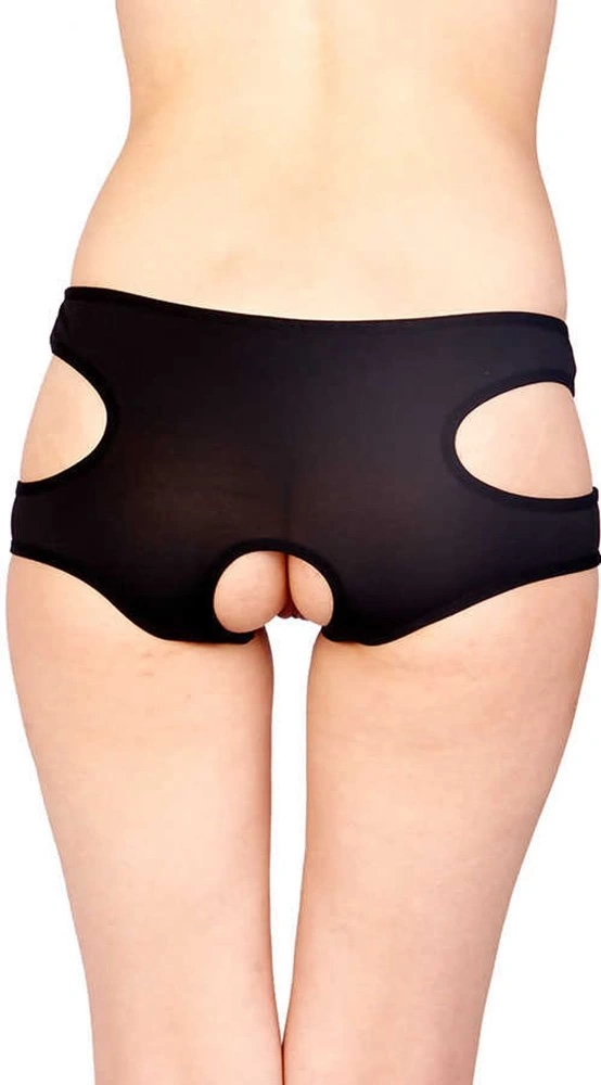 Lesca Siyah Özel Bölgesi Açık Fantazi Külot Brf1154