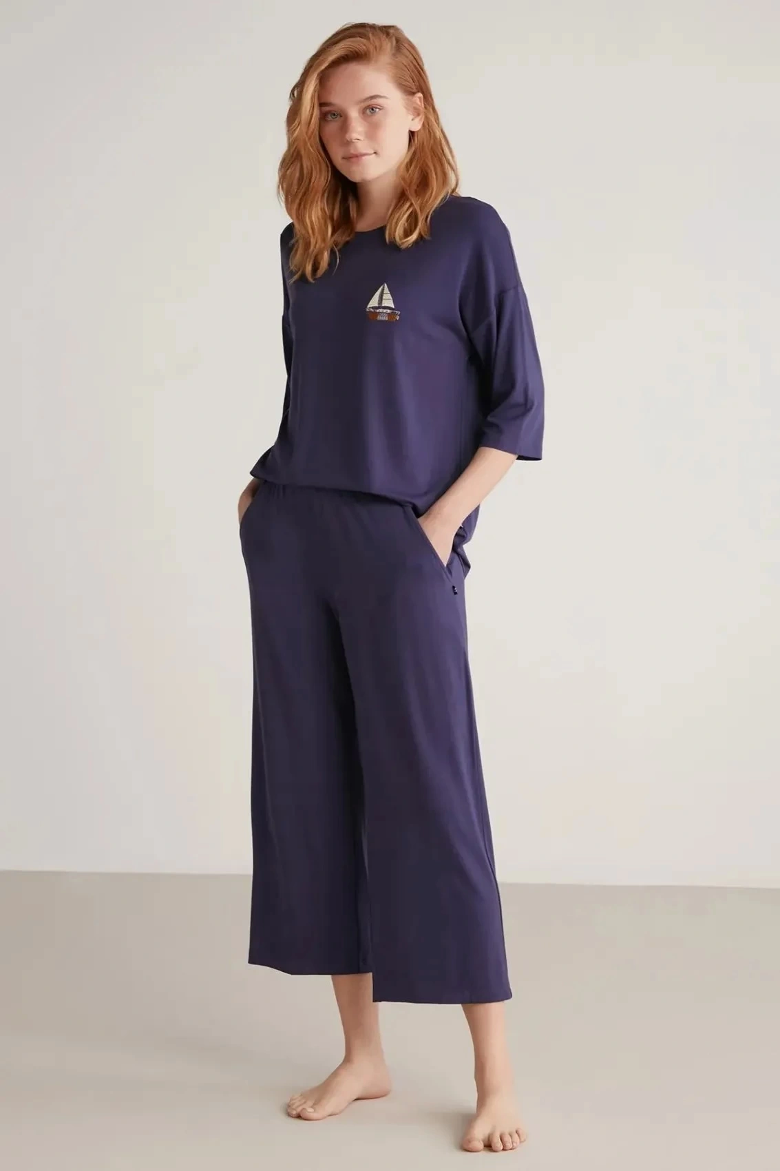 Nautıca W602 Kadın Uzun Kollu Pijama Takımı