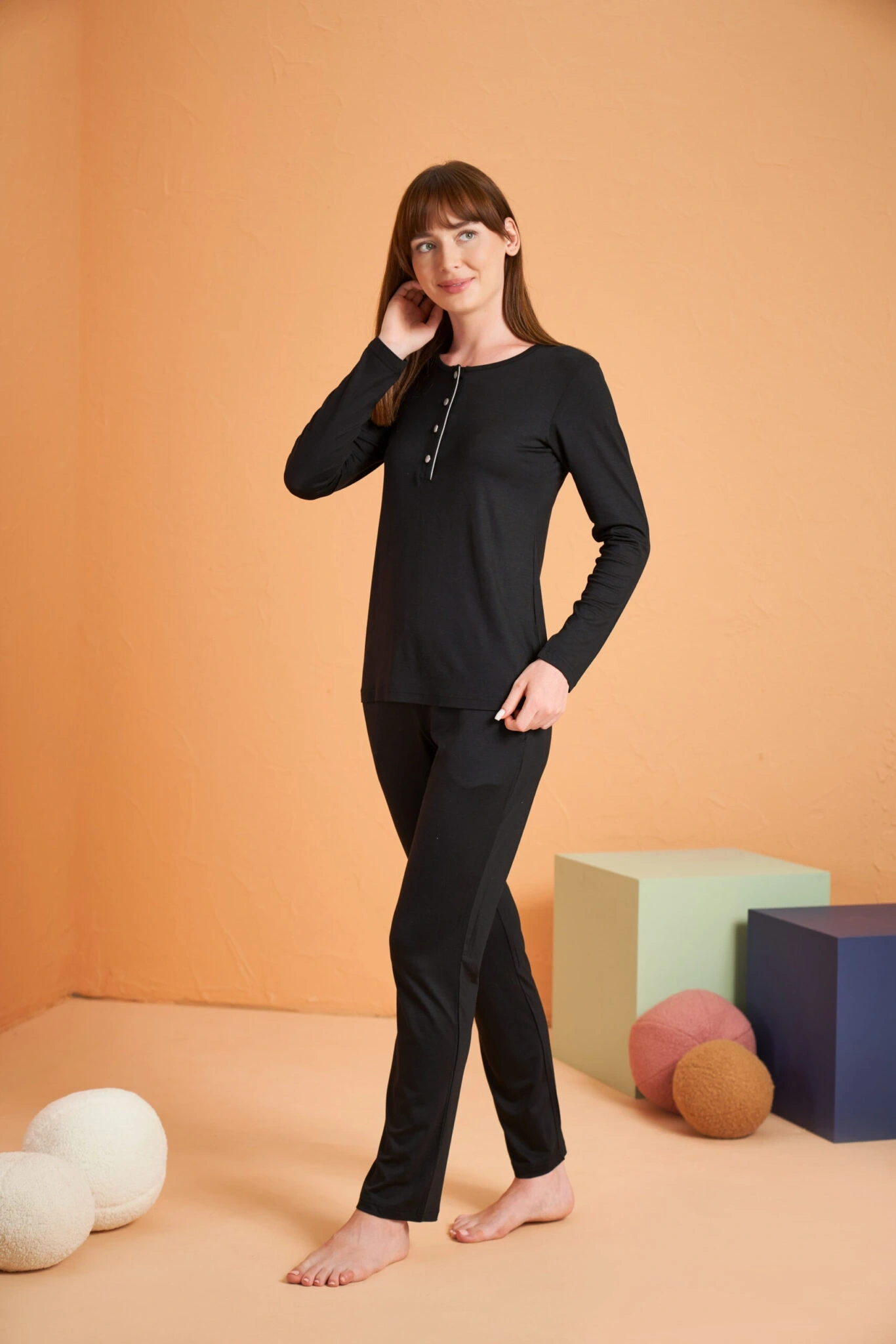 Pjs 28048 Kadın Patlı Pijama Takım