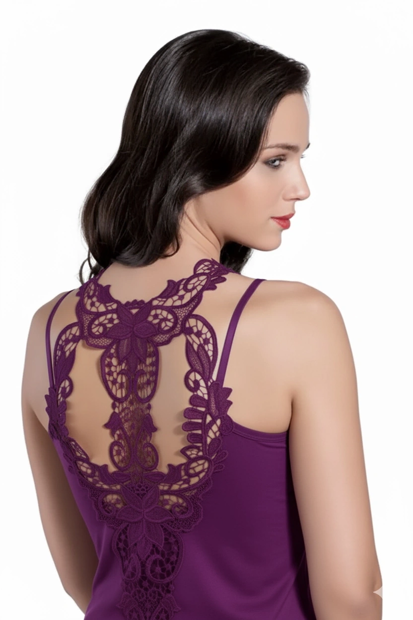 Şahinler Arkası Güpürlü Atlet B368