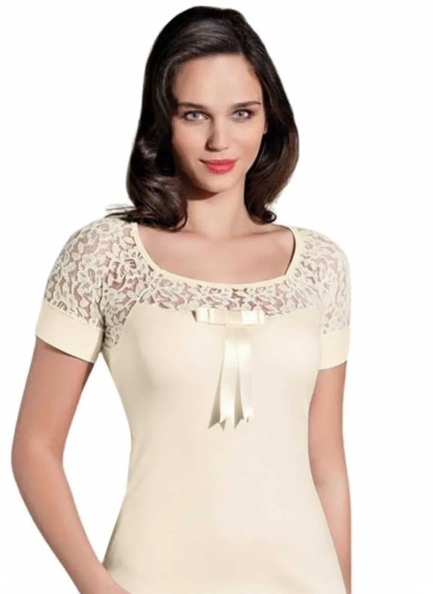 Şahinler Dantelli Kısa Kol Atlet B412