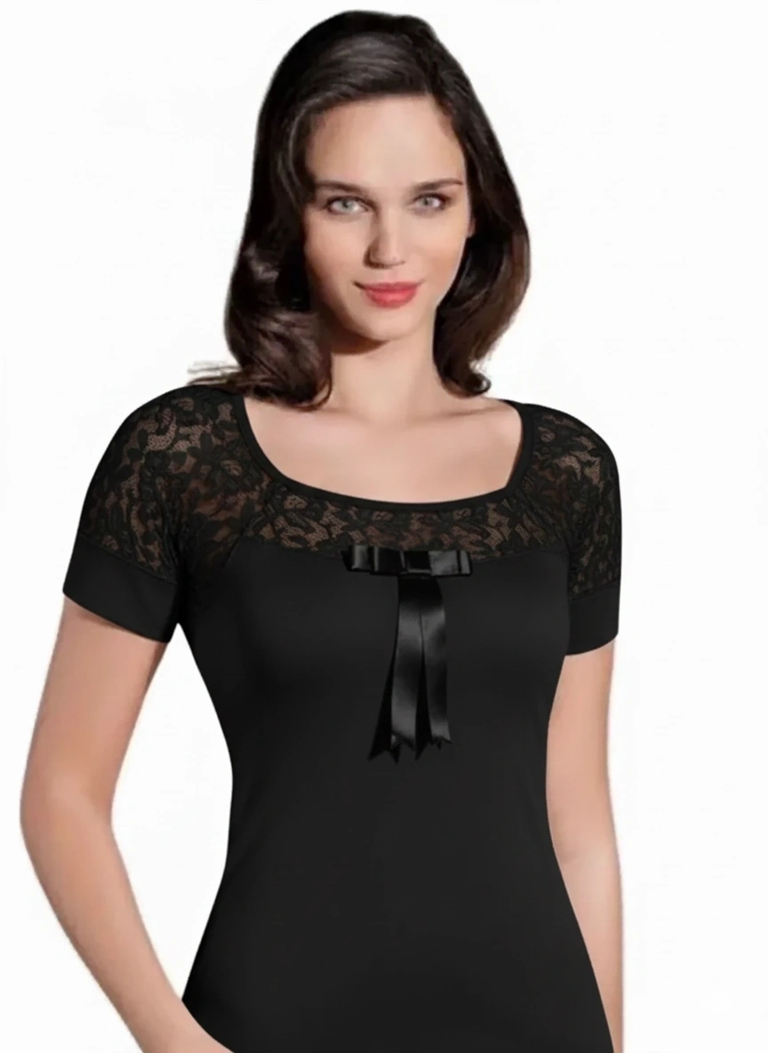 Şahinler Dantelli Kısa Kol Atlet B412