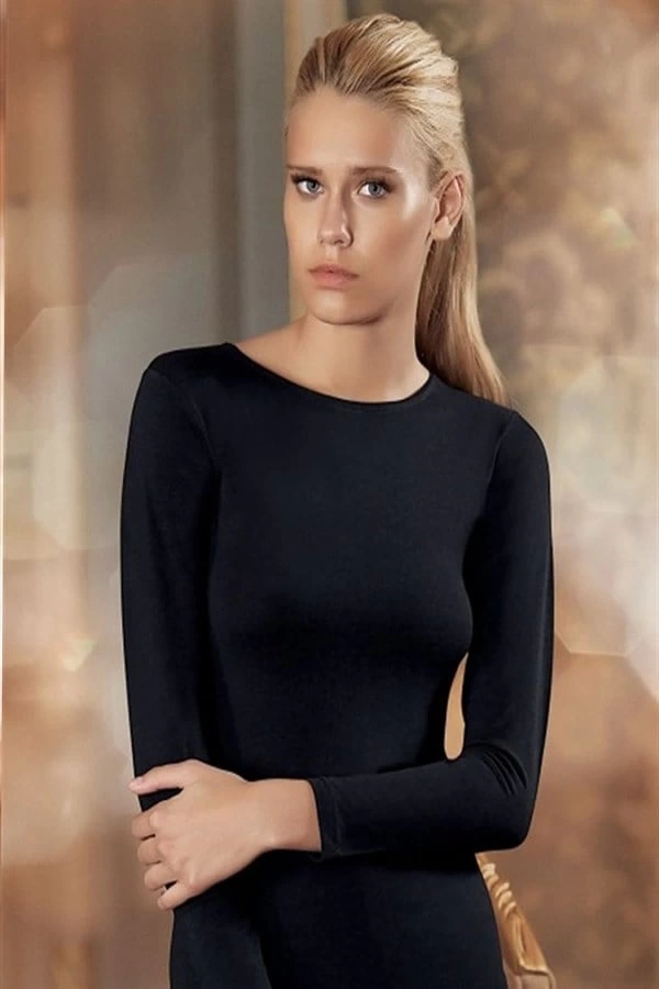 Şahinler Uzun Kollu Bisiklet Yaka Body B192