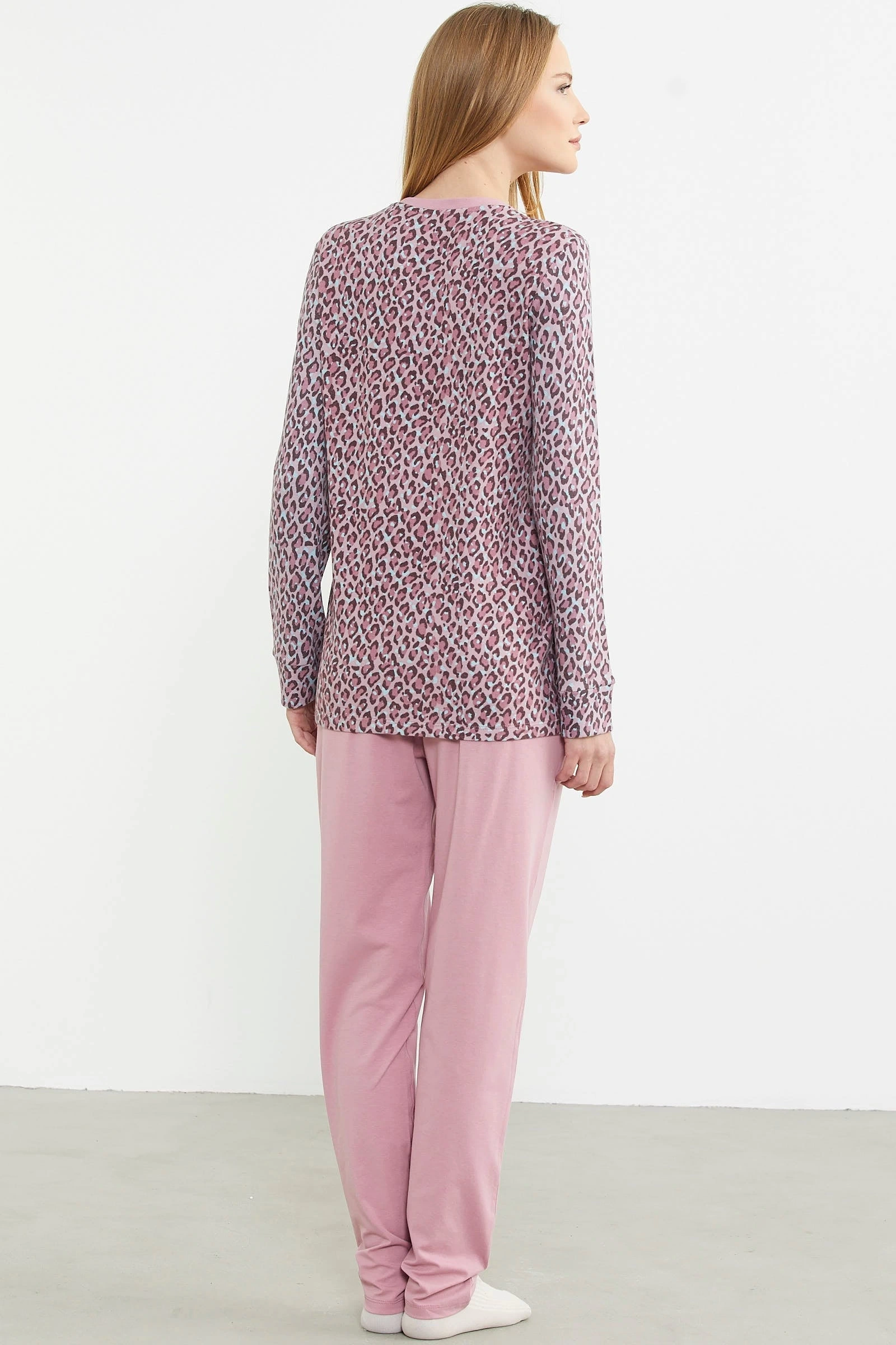 Sementa 76413 Leopar Kombinli Pijama Takımı