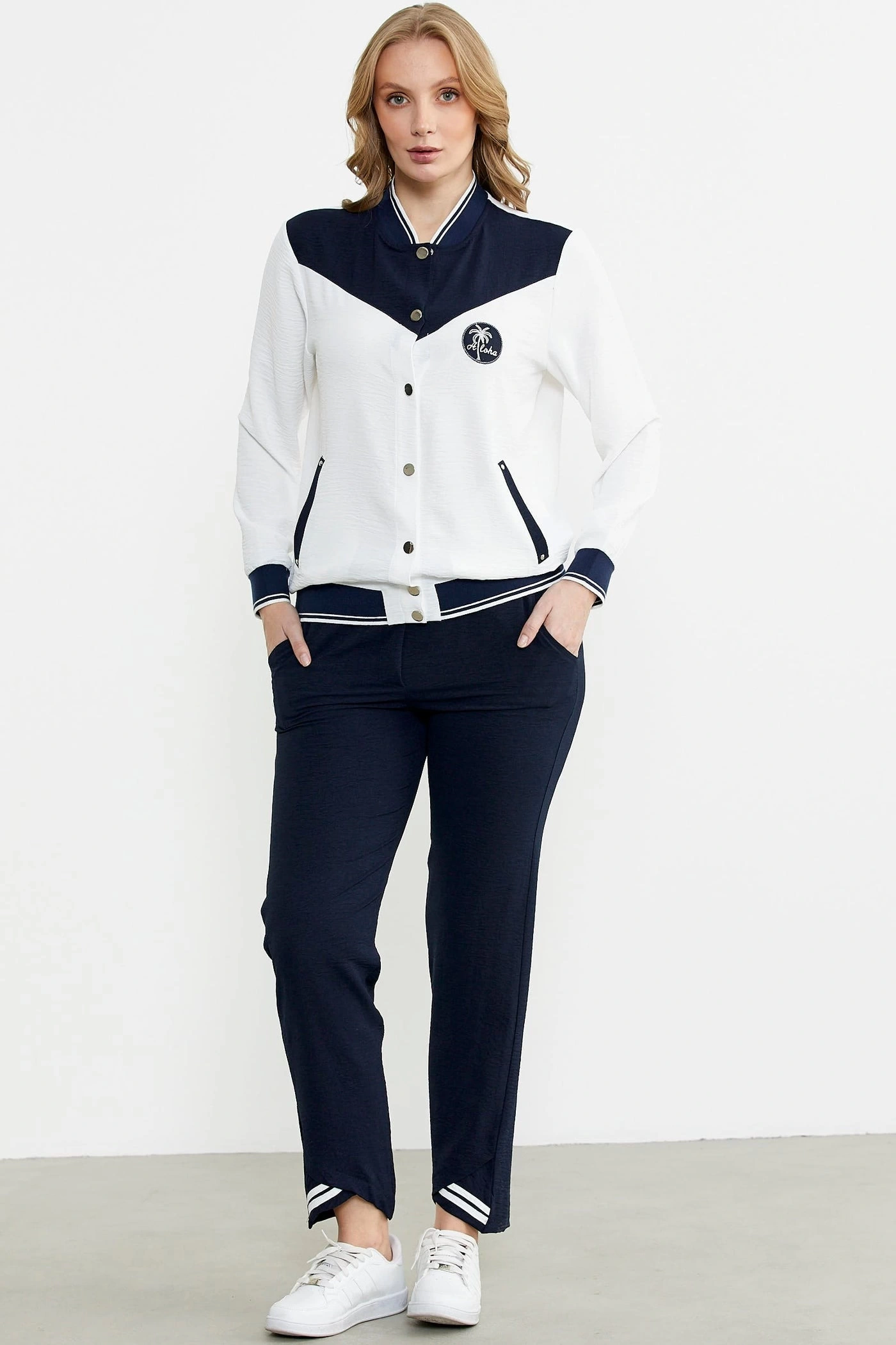 Sementa 76469 Blok Renk Geçişli Krep Takım