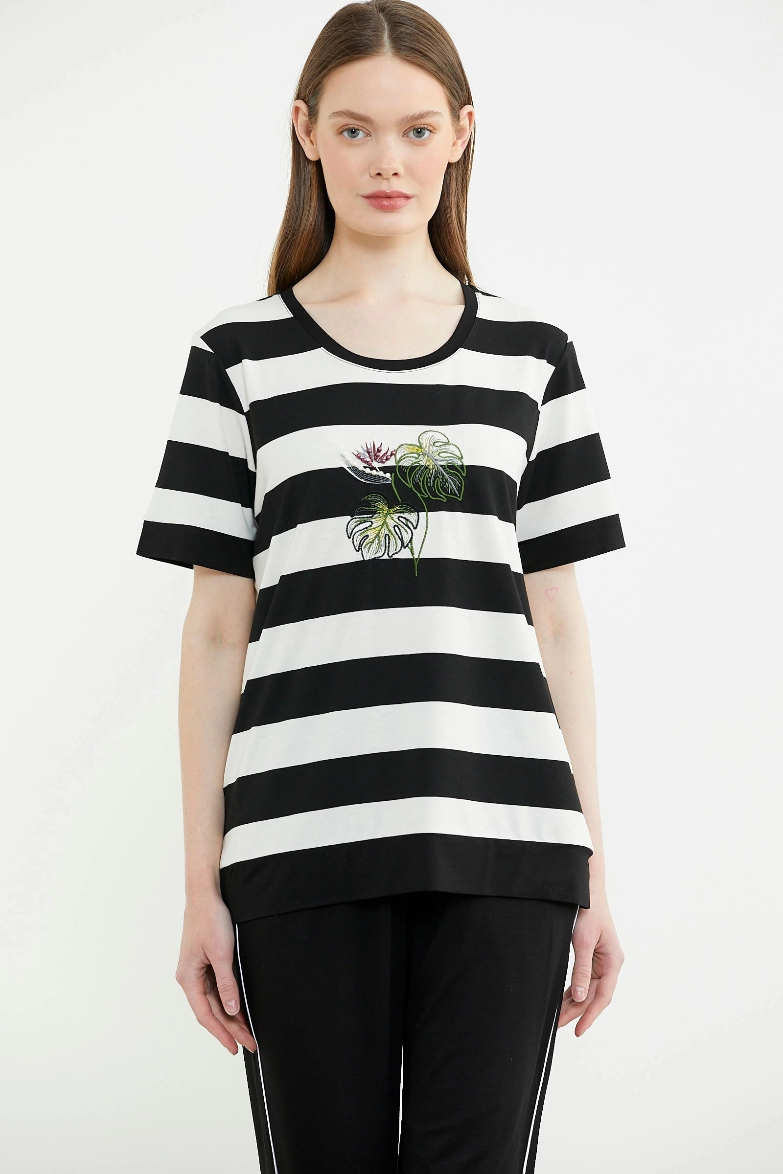 Sementa 76476 Rahat Kalıp Çizgili Pantolon Takım