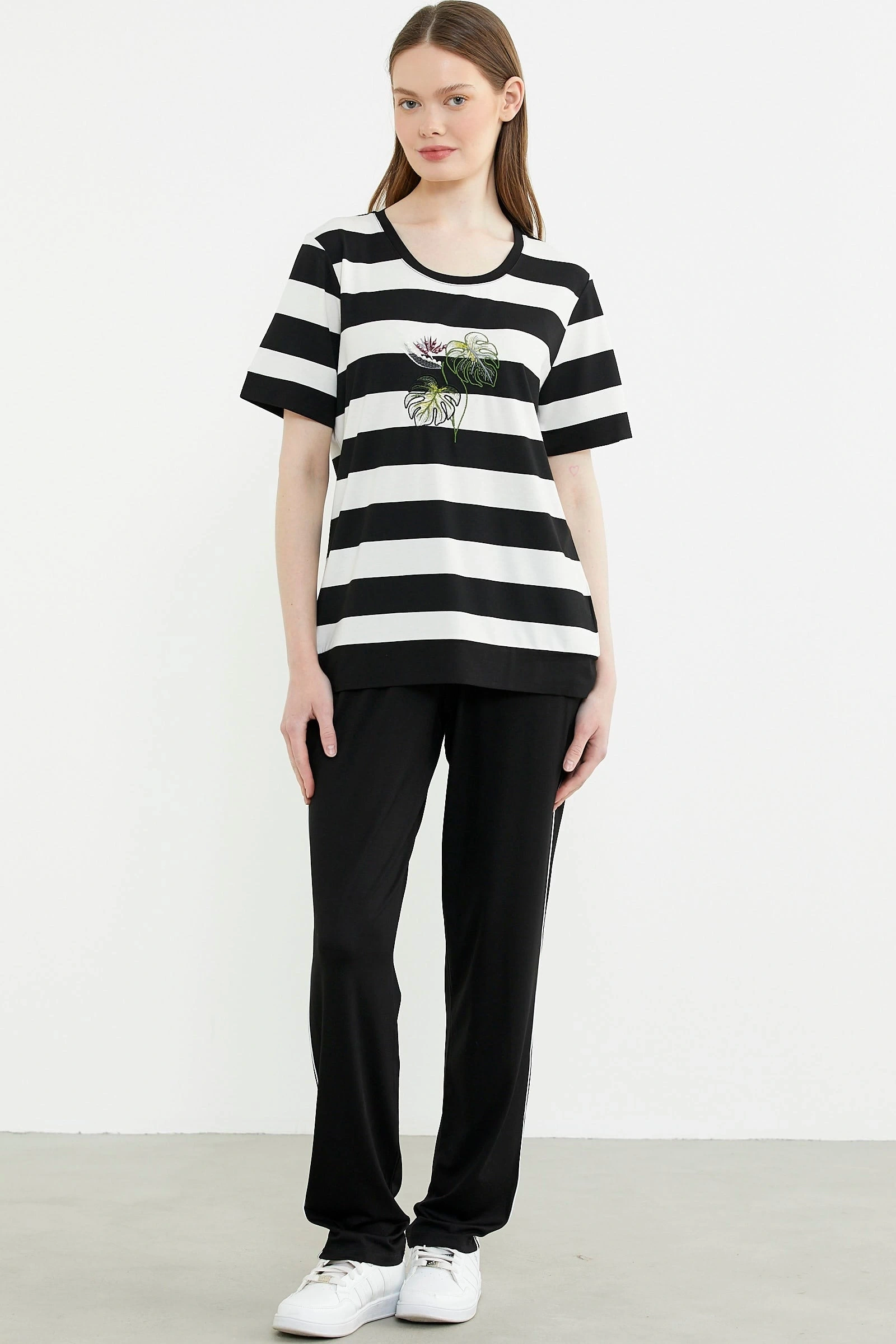 Sementa 76476 Rahat Kalıp Çizgili Pantolon Takım