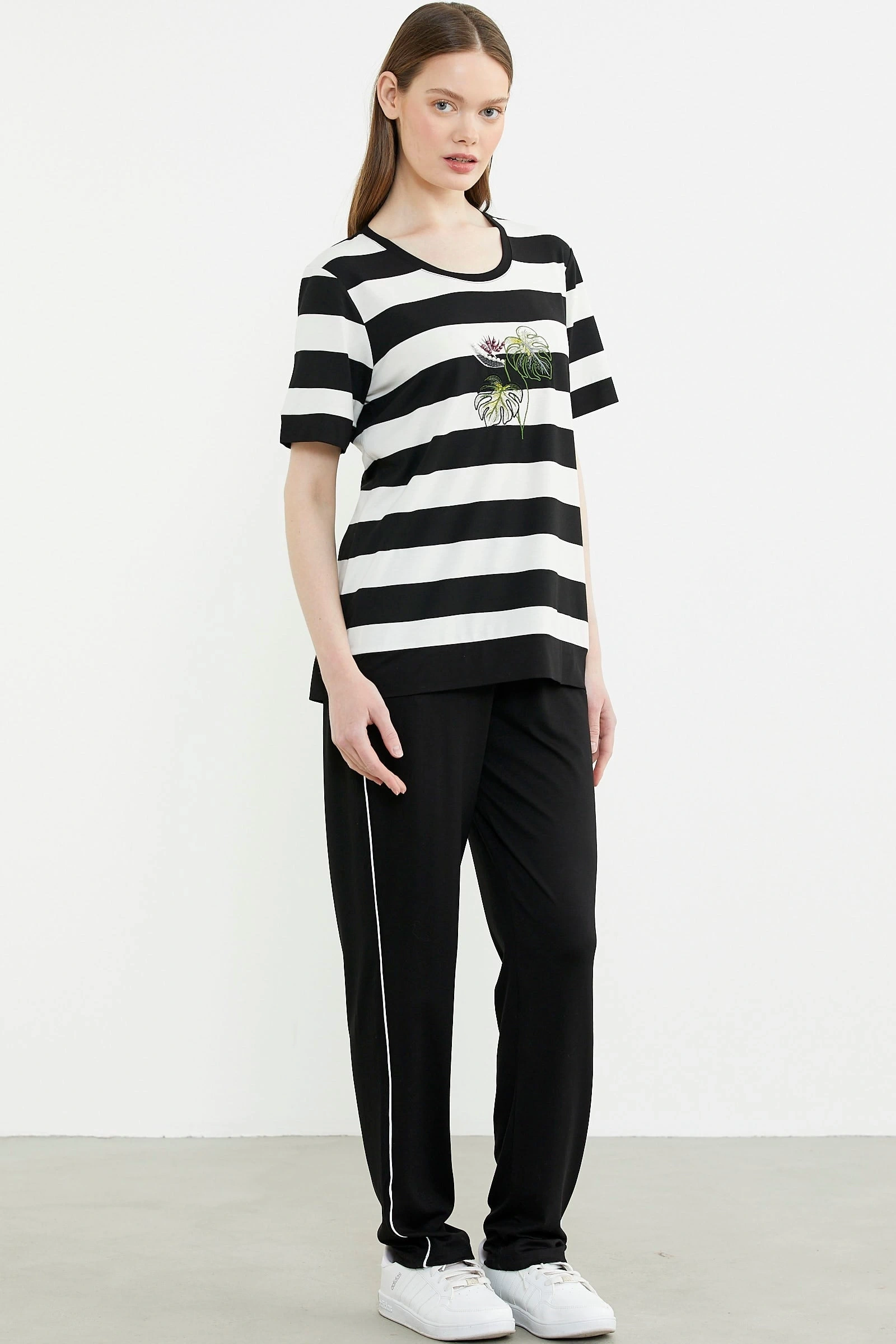 Sementa 76476 Rahat Kalıp Çizgili Pantolon Takım